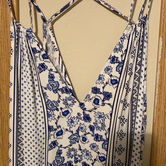 Swift & Shore Blue & White Midi Dress - Picture 5 of 8